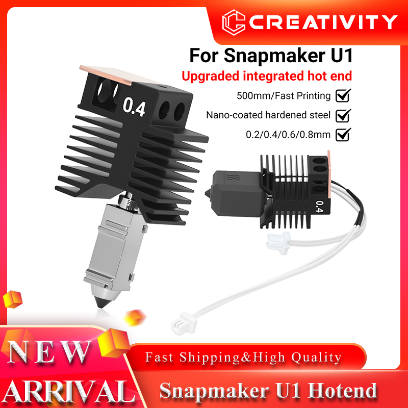 High Flow Ceramic Hotend - Snapmaker U1 Hotend Kiti için 0.4mm
