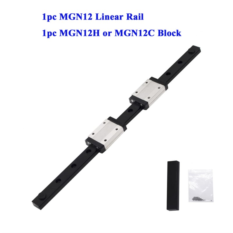 Linear Rail Mgn12H Set - 12mm MGN12 Lineer Kayar Kılavuz Rayı