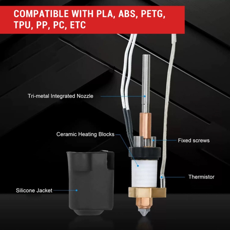 Seramik Hotend Kiti Yüksek Akı - High Flow Ceramic Hotend incelemesi ve fiyatı